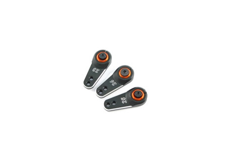 Fastrax 24T Aluminium Servo Horn for HiTec Servos Black FAST312B