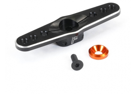 FASTRAX 25T BLACK ALUMINIUM DBL SERVO HORN (SAVOX/FUTABA) FAST316B