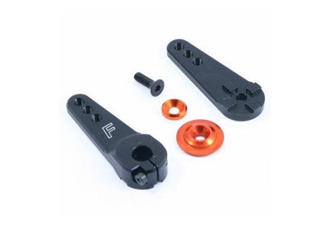 Fastrax 25T Jumbo Black Anodised Aluminium 3-in-1 Servo Horn Futaba FAST324B
