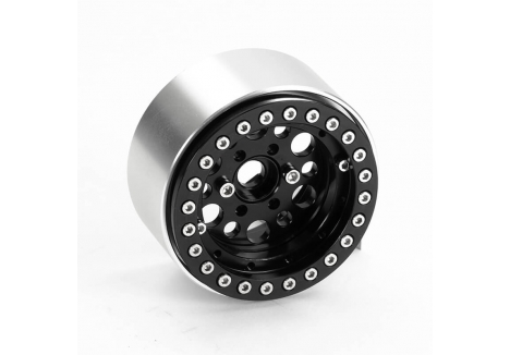Fastrax Aluminium Beadlock T12 1.9 inch Wheels Black 4pc FAST0136BK