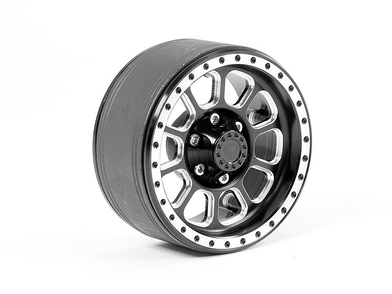 Fastrax Aluminium Beadlock TEN 1.9in Wheels (2) - Black - Fastrax - RC ...