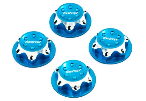 Fastrax Antidust 17mm Serrated Aluminium Wheel Nuts Blue Set of 4 FAST924B