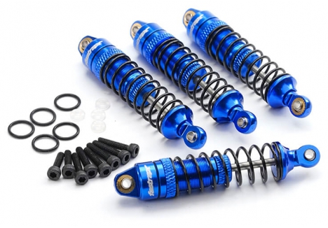 Fastrax Arrma Grom Granite Mojave Aluminium Shock Set 4pc Blue FTAR064B