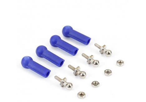 Fastrax Ball Cups with Ball Studs 4.8mm Blue FAST45B