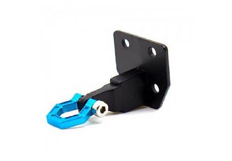 Fastrax Deluxe Aluminium Bumper Mount Plate Shackle 1/10 Blue FAST2392B