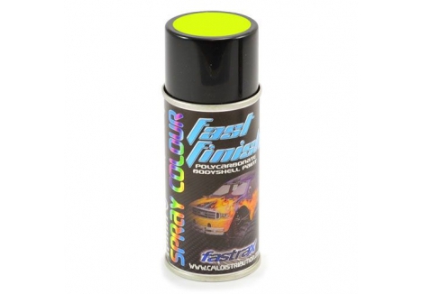 Fastrax Fast Finish Cosmic Glo Yellow RC Body Paint Aerosol 150ml FAST271