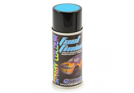 Fastrax Fast Finish Fluo Blue Spray Paint for RC Car Bodies 150ml FAST284