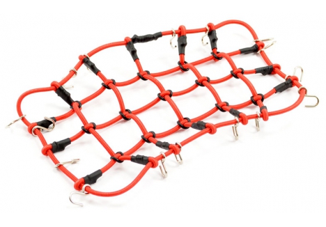 Fastrax Luggage Net with Hooks 190mm x 110mm 1/10 Scale RC Crawler Red FAST2310R