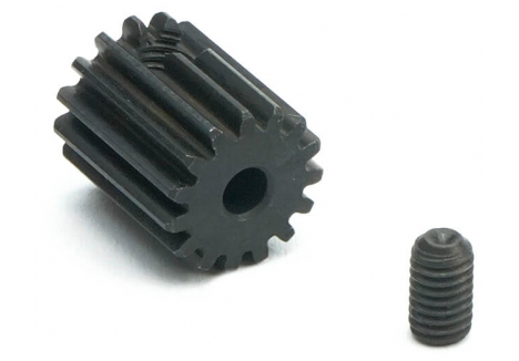 Fastrax M0.5 15T Steel Pinion Gear 2.3mm Shaft FASTM5-15
