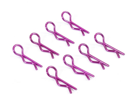 Fastrax Metallic Purple Small Body Clips Pack of 8 RC Car FAST212MP