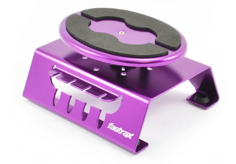 Fastrax Purple Aluminium Locking Rotating RC Car Maintenance Stand FAST407P