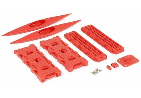 Fastrax Recovery Ramp Canoe 1/10 Scale RC Crawler Accessory Red FAST2386R