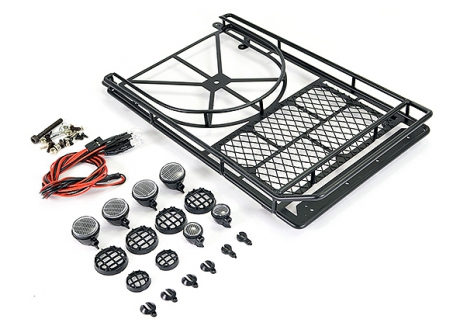 Fastrax Rooftop Luggage Rack LED Spot Lights 240x150x31mm FAST2305