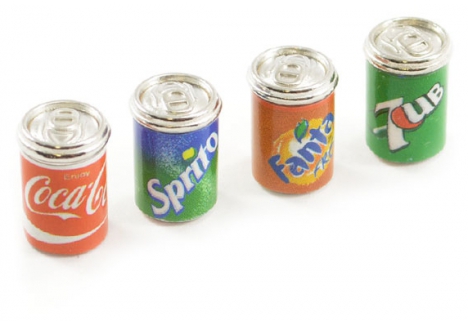 Fastrax Scale Metal Beer Soft Drink Cans 1/10 RC Crawler Diorama FAST2356