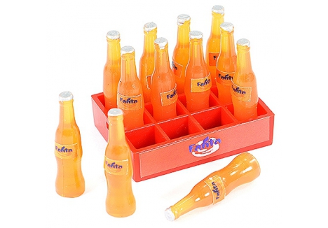 Fastrax Scale Soft Drink Crate with Orange Bottles 1/10 Scale RC Crawler Accessory FAST2352B