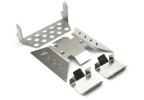 Fastrax SCX10 III Stainless Steel Chassis Armour Skid Plate K FTAX32