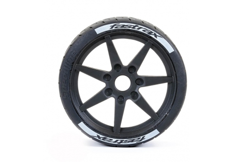 FASTRAX SUPAFORZA FRONT 52° TYRES/BLK 17MM HEX WHEELS FAST1017-52