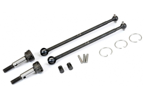 Fastrax Tamiya TD4 Aluminium CVD Driveshaft Set 73mm FTTA105B