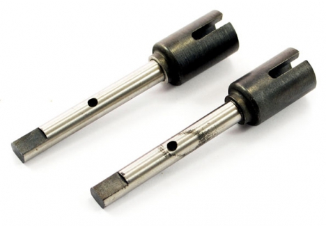 Fastrax Tamiya TT-02 Heavy Duty Metal Axle Shafts Front Rear Pair FTTA012