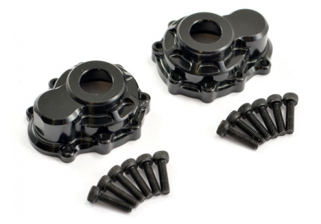 Fastrax TRX-4 Aluminium Portal Drive Housing Outer Front Rear FTTX304BK