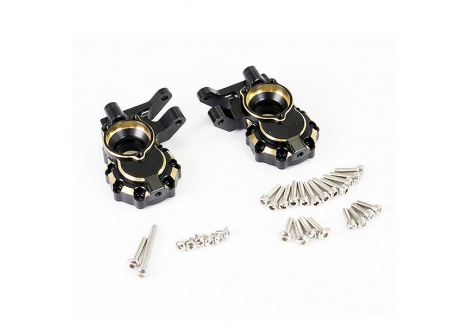 Fastrax TRX-4 Brass Front Steering Knuckles 2pc FTTX314BRB
