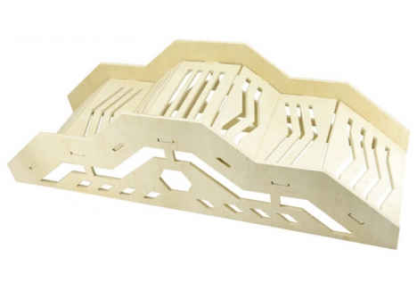 Fastrax Wood Board Climbing Obstacle Type C 1/24 1/18 FAST2399-07