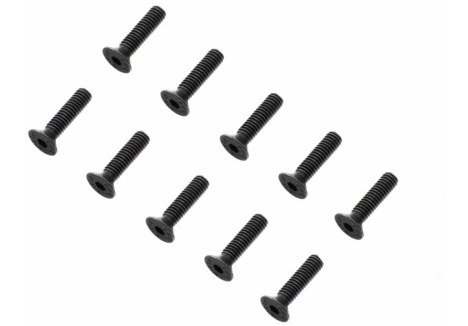 Flat Head Screws, M4 x 16mm STL (10)