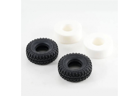 FMS 11001 RC Truck Tyres 5.3x2.2 Inch 1/10 Scale Replacement Pair FMS-C3217