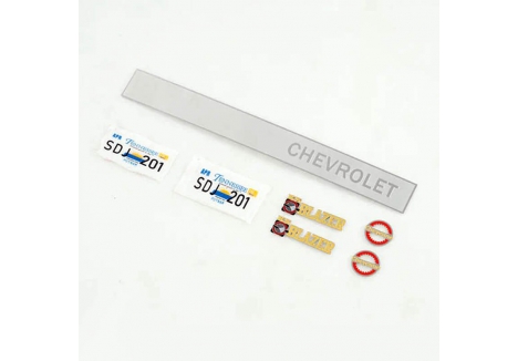 FMS FCX10 1/10 Chevrolet K5 Blazer Logo and License Plate Detail Set FMS-C3269