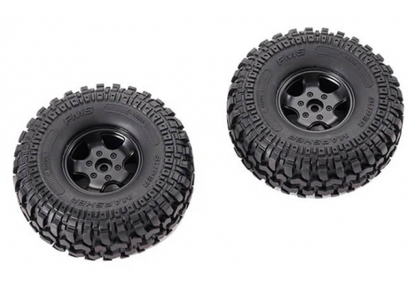 FMS FCX10 Toyota LC80 1/10 Scale Wheel Assembly Pair FMS-C3722
