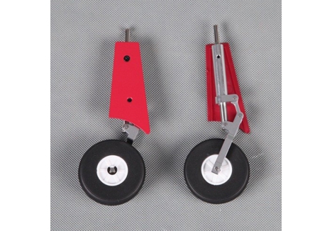 FMS Futura 80mm Main Landing Gear Set Red FMSPW113RED