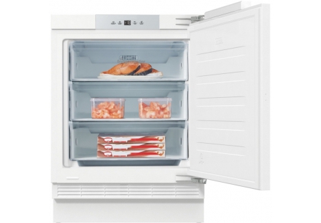 Fridgemaster MBUZ6097E Integrated Under Counter Freezer with Fixed Door Fixing Kit - E Rated