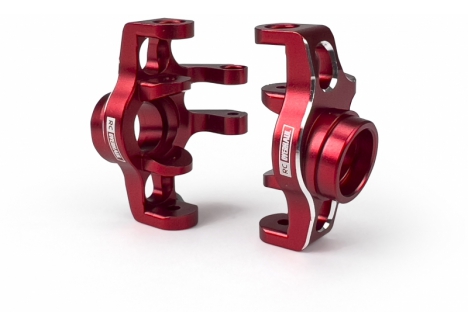 Front Hubs, Red Aluminum, 1/18 Typhon/Granite Grom - G-RCO-AR021R
