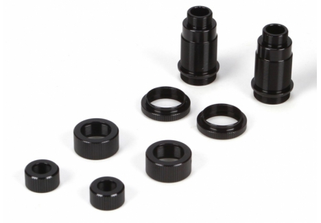 Front Shock Body Set, Al, Black: Mini 8ight,DB