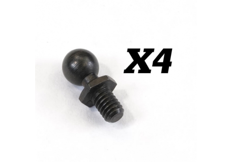 FTX Ball Stud 4mm Suspension Component Pack of 4 FTX10350