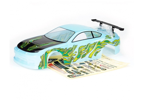 FTX Banzai 1/10 Scale Pre-Painted Body Shell with Wing and Decals Blue FTX6596BL