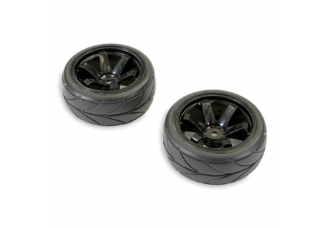 FTX Banzai Treaded Tyre on 6-Spoke Wheel Black FTX6475B