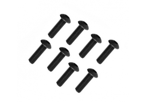 FTX Button Head Hex Screw M3 x 12mm 8 Piece Pack FTX-SBH044