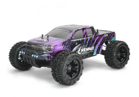 FTX Carnage 2.0 1/10 Brushless Monster Truck RTR – 2950kv Motor with LED Bumper Lights and Oil Shocks – FTX5539 