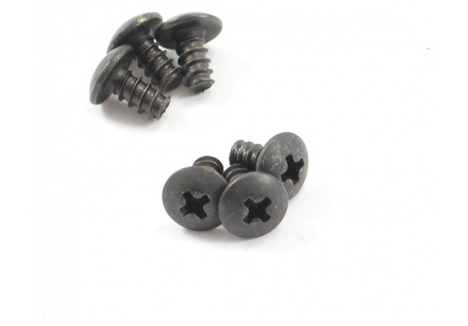 FTX Comet Phillips Button Head Screws M2.6x6 Self-Tapping Black FTX9048