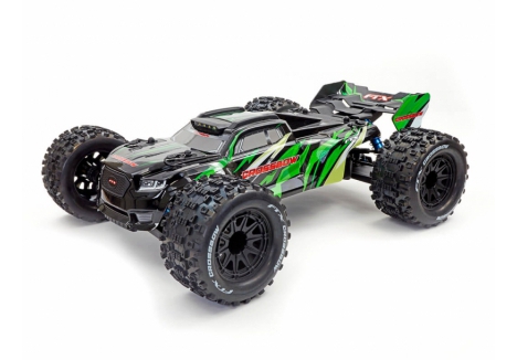 FTX Crossbow 1/10 Brushless Truggy Truck RTR – Green – 2500kv Motor with Aluminium Shocks and Skid Plates – FTX5490GN
