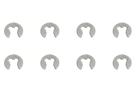 FTX E-Clips 2.0mm Retaining Rings Pack of 8 FTX8203