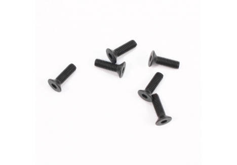 FTX Flat Head Hex Screw M3 x10mm Black Pack of 5 FTX6536