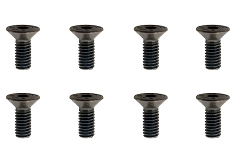 FTX Flat Head Hex Screw M4 x 10mm Black Pack of 8 FTX9657