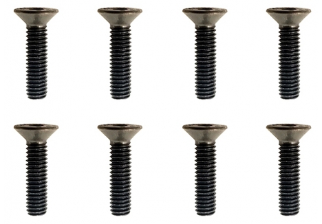 FTX Flat Head Hex Screw M4 x 16mm Black Pack of 8 FTX9659