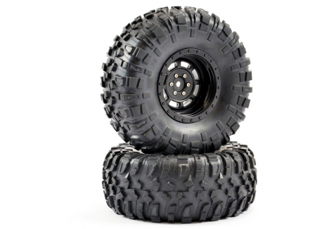 FTX Kanyon Mounted Tyres 2.2 Inch 1/10 Scale RC Rock Crawler Wheels FTX8496