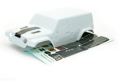 FTX Outback Fury XC PVC Bodyshell White Replacement Body FTX9486W