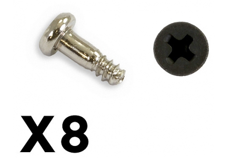FTX Outback Mini 3.0 Button Head Metric Hex Screw 2x6mm 8 Piece FTX8921