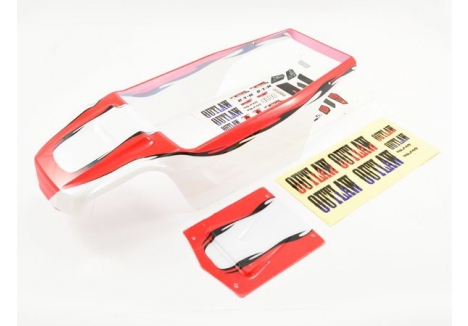 FTX Outlaw Brushed Red Body RC Car Body Shell FTX8350R