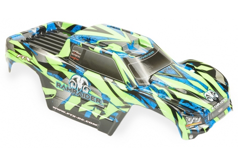 FTX RamRaider 1/10 Monster Truck Printed Body Shell Green FTX10233G